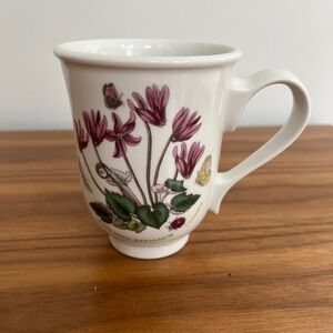 PORTMEIRION The Botanic Garden Cyclamen Coffee Mug Butterfly Bell Shape Britain
